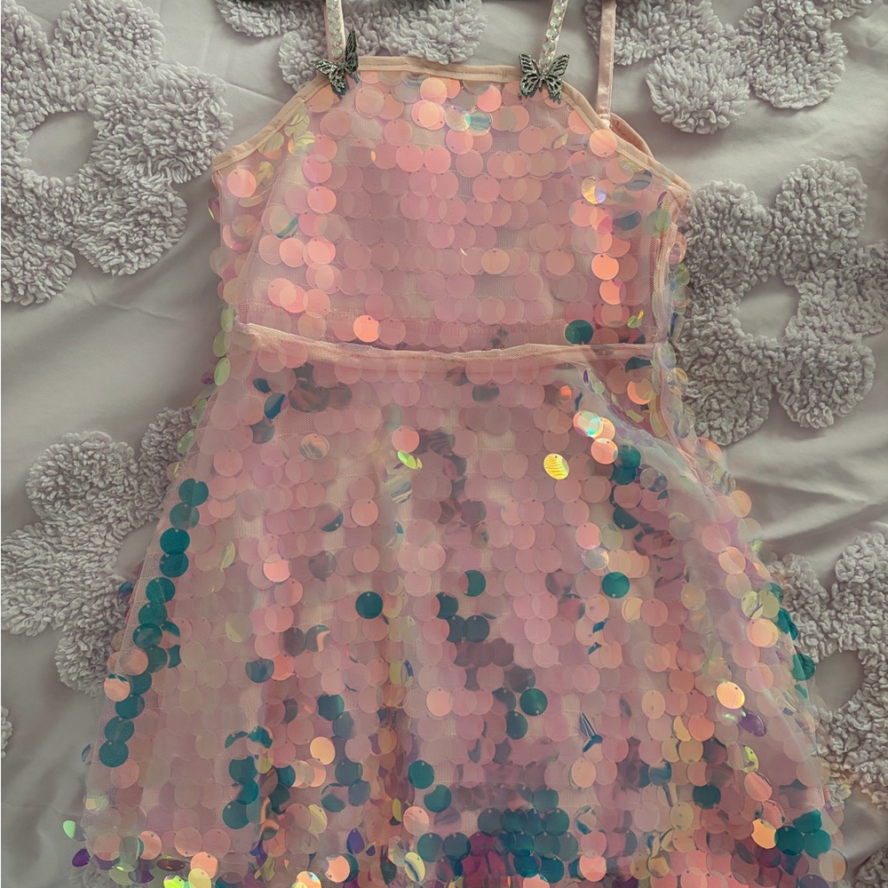 Lola + The Boys Pink Sequin Formal Dress